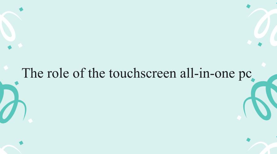 touch screen machine