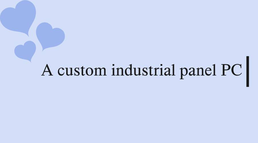 the customization of panel pc